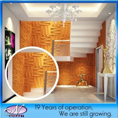 Panneau en PVC 3D décoratif pour murs intérieurs avec isolation acoustique et conception personnalisée