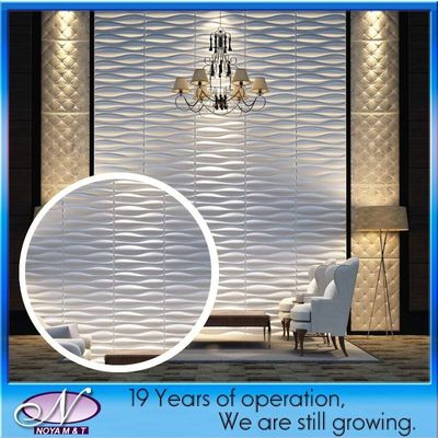 Panneau en PVC 3D décoratif pour murs intérieurs avec isolation acoustique et conception personnalisée