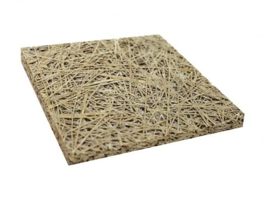Plaque de ciment de laine de bois en fibres acoustiques de couleur carré pour les solutions d'isolation acoustique