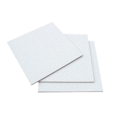 Panneaux de carreaux de plafond en fibres minérales acoustiques en laine en goutte à goutte avec lignes de bande