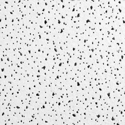 Planches de plafond en fibre minérale perforée de laine pour l'isolation acoustique