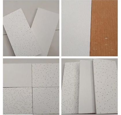 Carreaux de plafond en laine minérale acoustique pour la décoration et l'isolation des hôtels