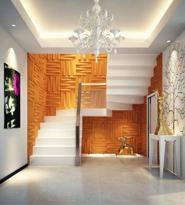 XD103 Panneau tridimensionnel en PVC coloré personnalisé pour la décoration de murs et de plafonds