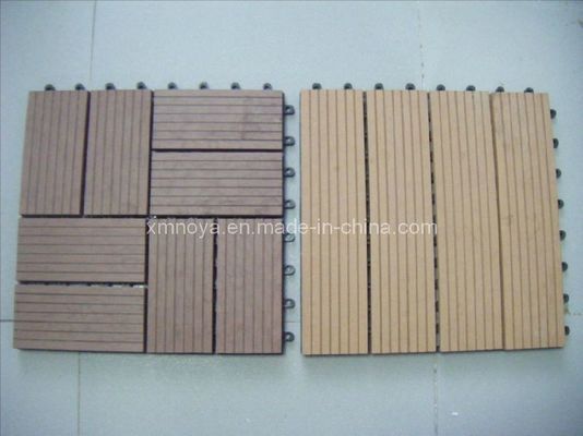 Carreaux de revêtement de sol en WPC synthétique pour décoration extérieure en longueur personnalisée