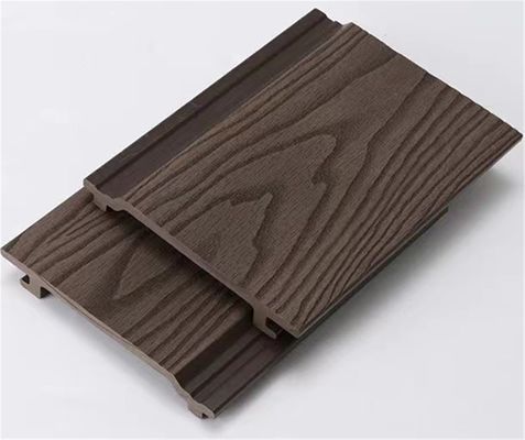 Le revêtement murale en WPC résistant aux UV 45% HDPE 50% fibres de bois usagées et conception durable