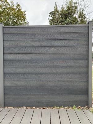 Finition coulissante étanche et résistante aux intempéries Panneau de revêtement murale extérieur en WPC 156MM*21MM