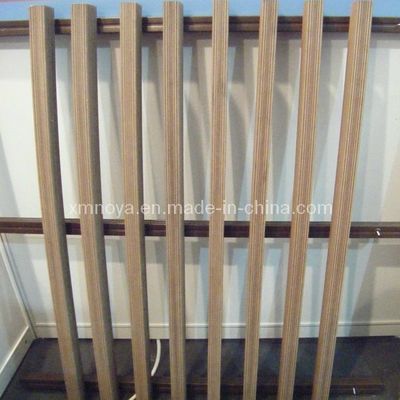 Clôture de terrasse en bois plastique composite WPC NY75*25 avec motif de grain de bois
