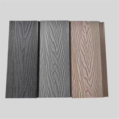 Clôture de terrasse en bois plastique composite WPC NY75*25 avec motif de grain de bois