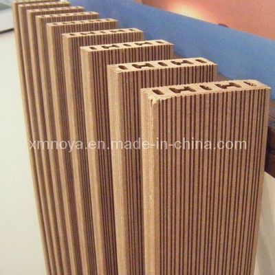 Décoration de plancher extérieur personnalisé 75mm * 25mm en bois plastique composite de revêtement de sol WPC NY75 * 25