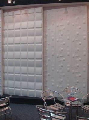 Tableau mural 3D au son acoustique coloré pour matériaux décoratifs dans les immeubles de bureaux