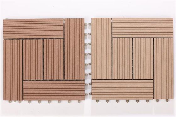 Modèle de grain de bois Carreaux de sol de terrasses extérieures en WPC pour composite plastique en bois synthétique