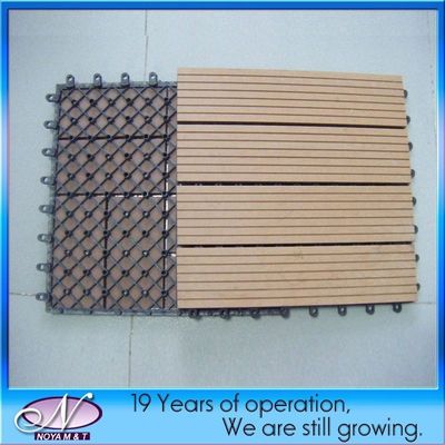 Modèle de grain de bois Carreaux de sol de terrasses extérieures en WPC pour composite plastique en bois synthétique