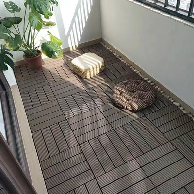 Taux d'expansion de l'absorption de l'eau 2,5% Decking composite en bois brun plastique pour jardin