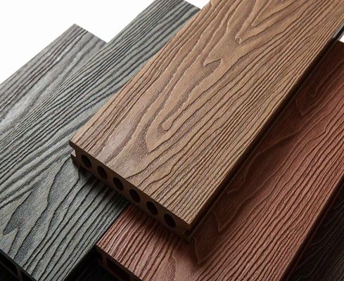 Type de plancher en bois composite 150 mm*25 mm pour plancher extérieur Plancher en bois massif composite