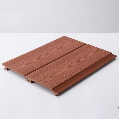 Finition de surface de grain de bois Panneau de revêtement de sol en WPC imperméable à l'eau pour les murs extérieurs Durable