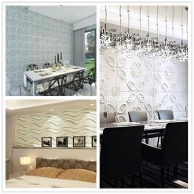 Panneau 3D Eco-friendly E0 Acoustique Isolation acoustique Panneau mural pour le style décoratif de gym