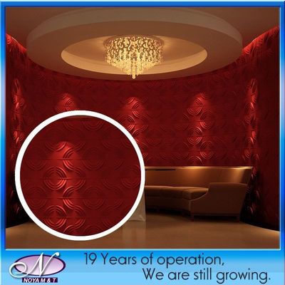 Panneau 3D Eco-friendly E0 Acoustique Isolation acoustique Panneau mural pour le style décoratif de gym