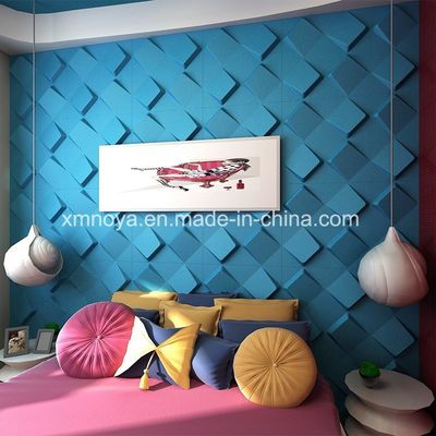 Panneau 3D personnalisé pour la décoration murale intérieure moderne en tons bleus