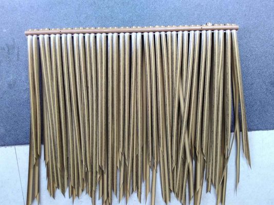 La paille de toiture synthétique jaune tropicale africaine personnalisée pour la décoration des toits