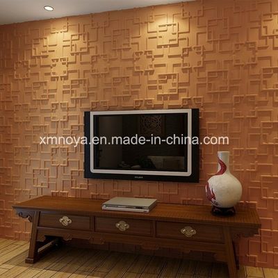 Décoration de la maison 3D Board Eco-friendly Son acoustique Panneau mural en PVC Conception personnalisée