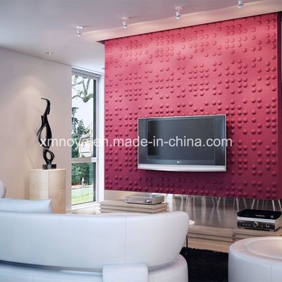 Panneau mural 3D acoustique décoratif 460mm*460mm Taille pour le fond de télévision dans le salon