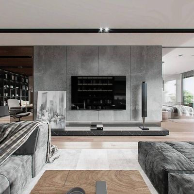 1220*2440*4-20mm Panneau mural à l'épreuve du feu renforcé en fibre de ciment pour la décoration