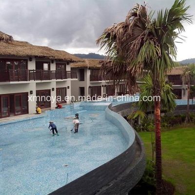 Composant de matériau PVC ignifuge Simulation synthétique artificielle de toiture en paille