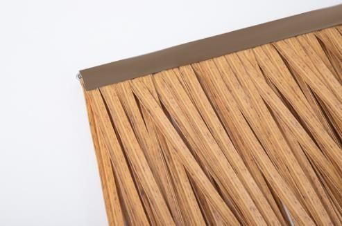 Carreaux de toiture de chaume tropicale synthétique ignifuge sur mesure pour les cabanes de Tiki en HDPE