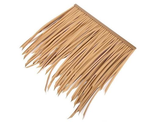 Carreaux de toiture de chaume tropicale synthétique ignifuge sur mesure pour les cabanes de Tiki en HDPE
