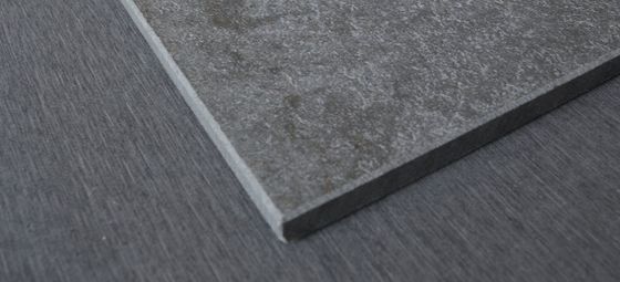Plaque de ciment ignifuge sans amiante avec des matériaux instantanés en gris et jaune clair