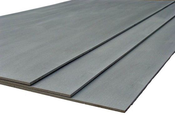 Panneau de ciment en fibres gris et jaune clair pour revêtement mural ou carreaux de plafond de haute résistance