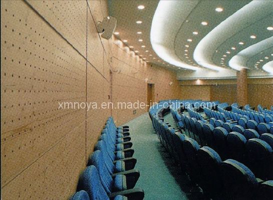 2 pouces d'épaisseur trous en bois et panneau à bandes panneau mural acoustique pour les matériaux de construction
