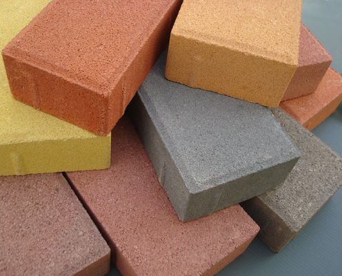 Convient pour les parkings et les voies communes Marron Perméable à l' eau Pavement en briques / blocs