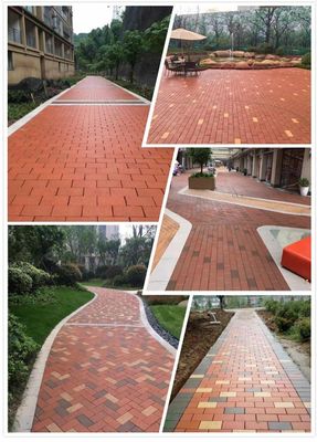 Carreaux de sol qui résistent à l'épreuve du temps avec des pavés en blocs perméables répétés