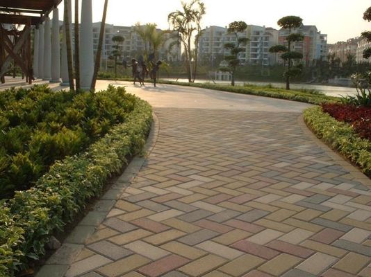 Carreaux en pierre de pavage en céramique imperméable à l'eau pour les allées et les allées en gris commun