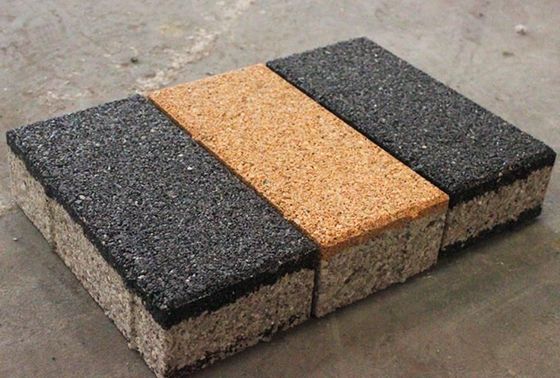 Stylé Sinter gris et rouge céramique Perméable à l'eau brique pour Paver jardin d'allée