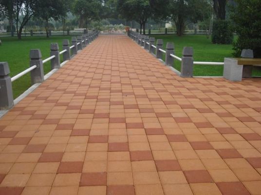 Stylé Sinter gris et rouge céramique Perméable à l'eau brique pour Paver jardin d'allée