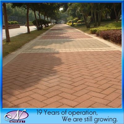 Brick perméable à l'eau pour l'allée et le trottoir Rouge/Jaune dans la conception