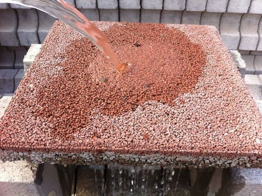 Brick perméable à l'eau pour l'allée et le trottoir Rouge/Jaune dans la conception