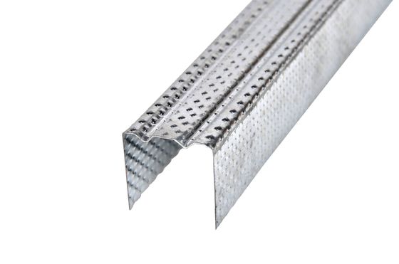 Matériau de cloisons de cloisons en acier Canaux métalliques galvanisés pour le pliage à froid Canaux de bord intérieur