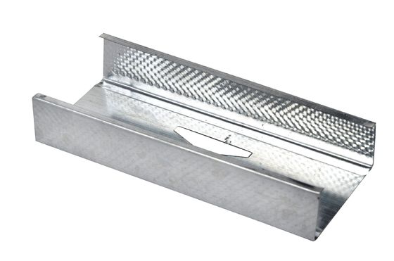 Matériau de cloisons de cloisons en acier Canaux métalliques galvanisés pour le pliage à froid Canaux de bord intérieur