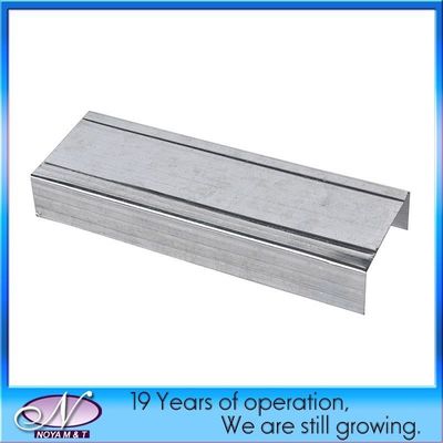 Profil métallique galvanisé de plafond suspendu de largeur 52 mm/72 mm/75 mm/100 mm/148 mm
