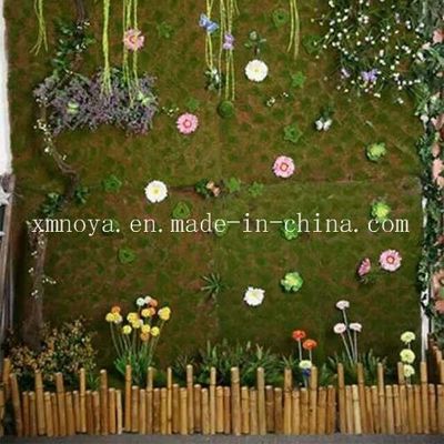 Des murs décoratifs en mousse d'herbe verte artificielle personnalisés pour votre entreprise d'aménagement paysager