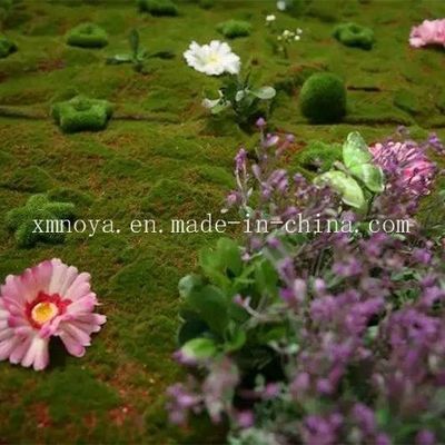 Des murs décoratifs en mousse d'herbe verte artificielle personnalisés pour votre entreprise d'aménagement paysager