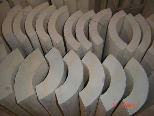 Pipe en silicate de calcium Isolation thermique Matériaux de construction 220 kg/m3 Blanc