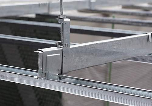 T-Bar pour le système de suspension / structure de bouillonnage épaisseur de 0,40 à 1,0 mm D50 personnalisable
