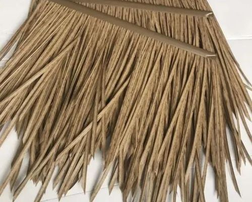 Teinture de tuiles de paille plates naturel 100% Simulation de vrai toit de paille