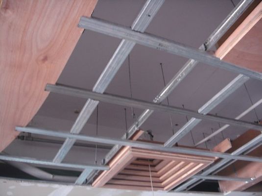 Métal et rouleaux de tracé formant le revêtement de sol galvanisé Suspension de plafond