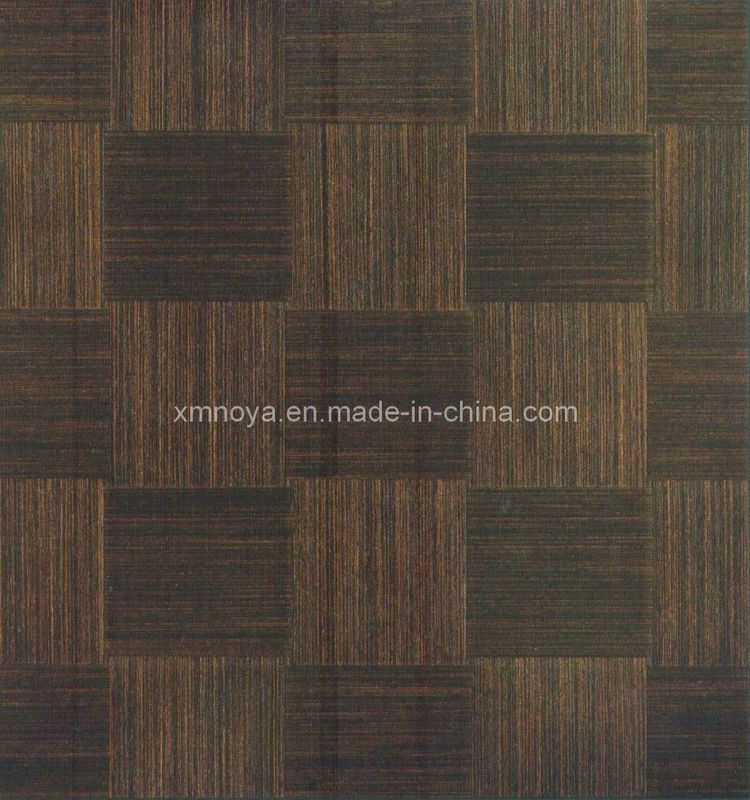 Composant de matériau PE Décoration murale en faisceau tressé en bois tissé avec une durée de vie de 10 ans