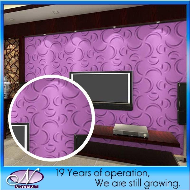 Panneau en PVC 3D décoratif pour murs intérieurs avec isolation acoustique et conception personnalisée